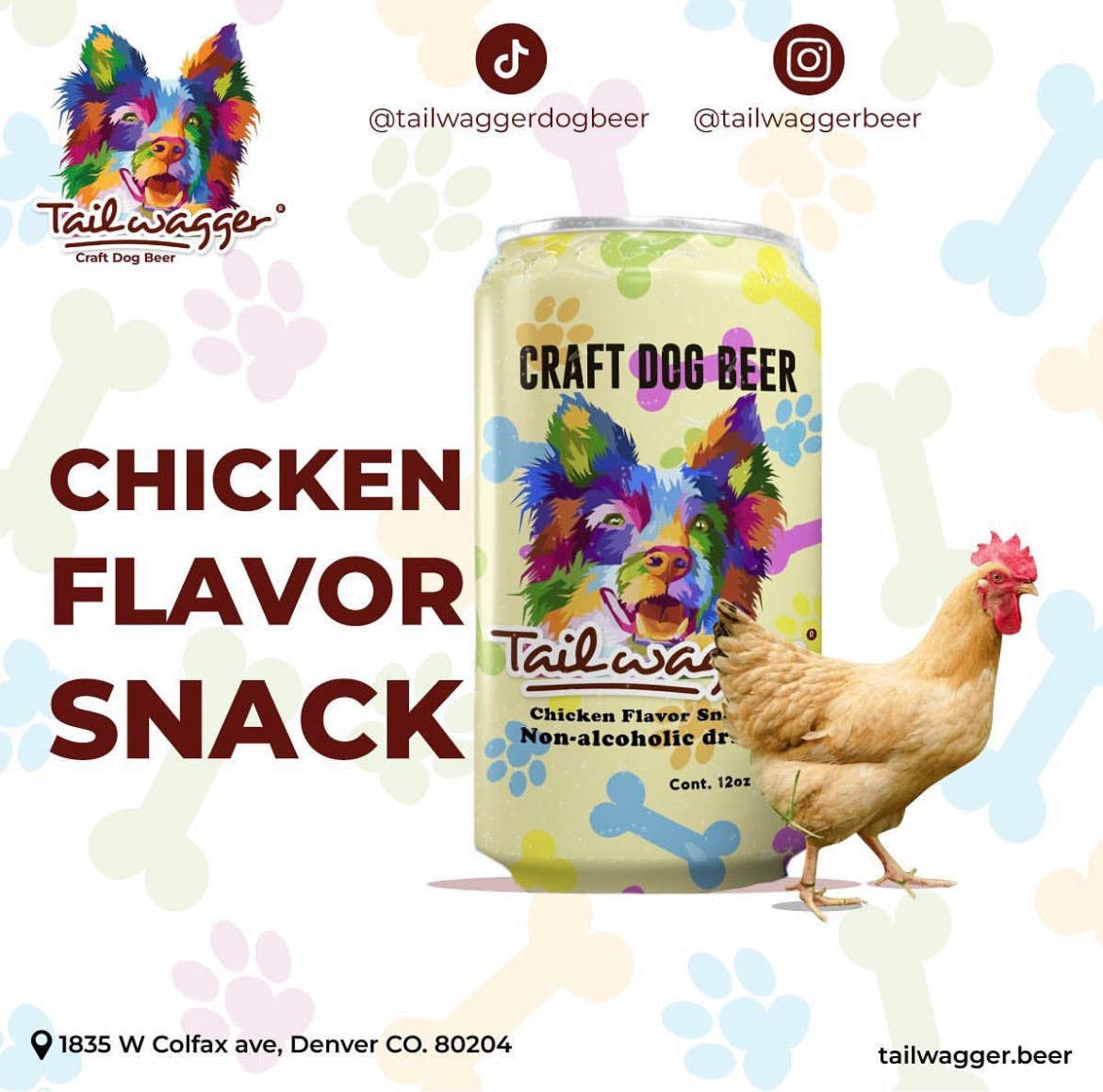 Tailwagger Chicken Porter Dog Beer Treat | PET-TOPIA
