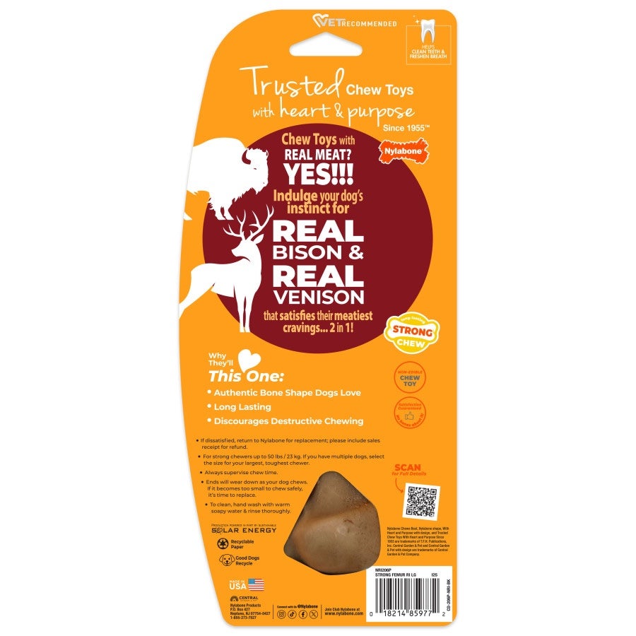 Nylabone Strong Chew Femur Bone Dog Chew Toy | PET-TOPIA