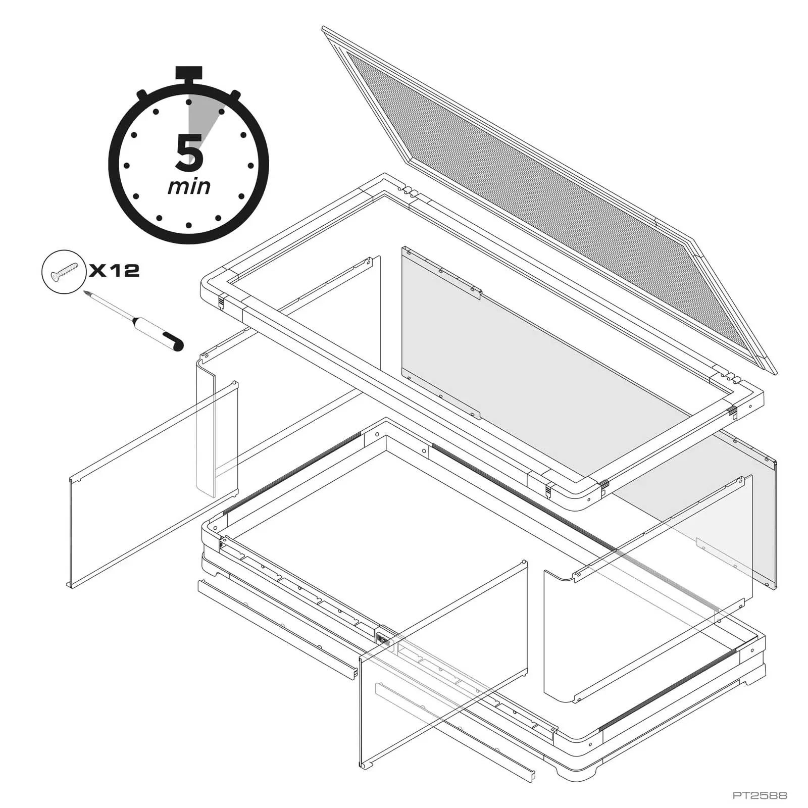 Exo Terra Vista 120 Panoramic Natural Terrarium | PET-TOPIA