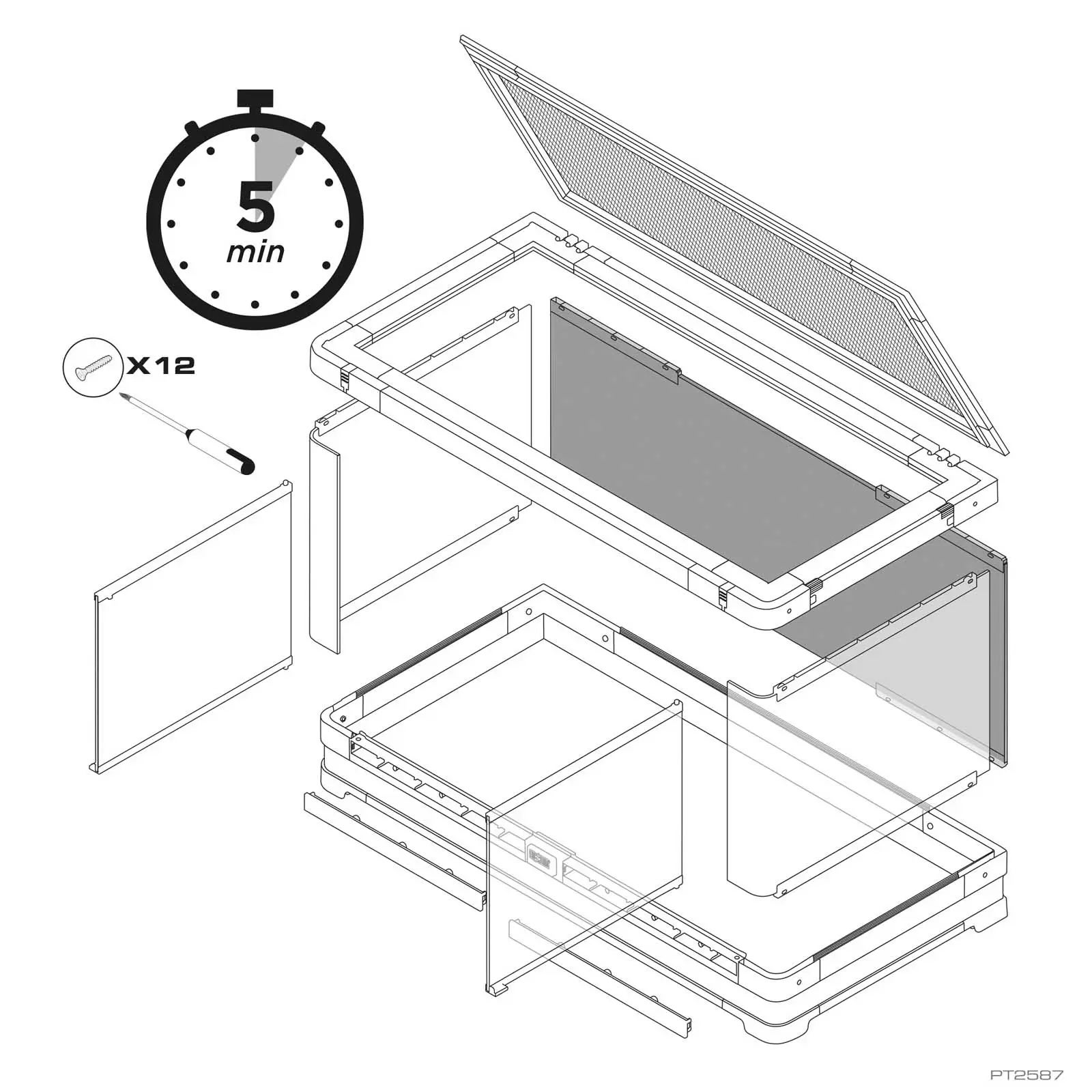 Exo Terra Vista 90 Panoramic Natural Terrarium | PET-TOPIA
