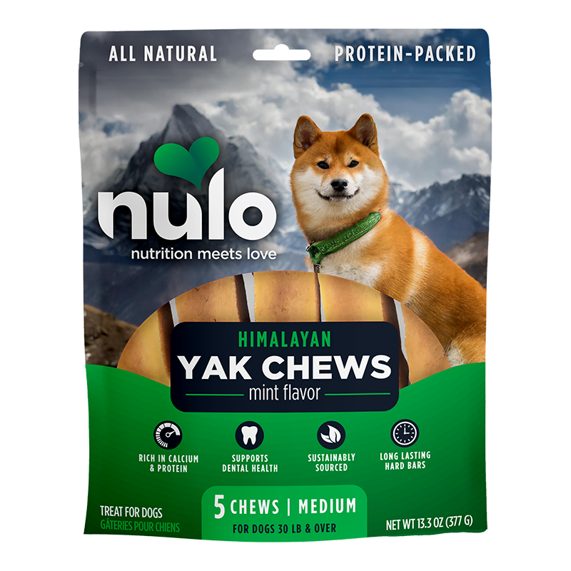 Nulo Himalayan Yak Cheese Chew Mint Flavor Dog Treat | PET-TOPIA