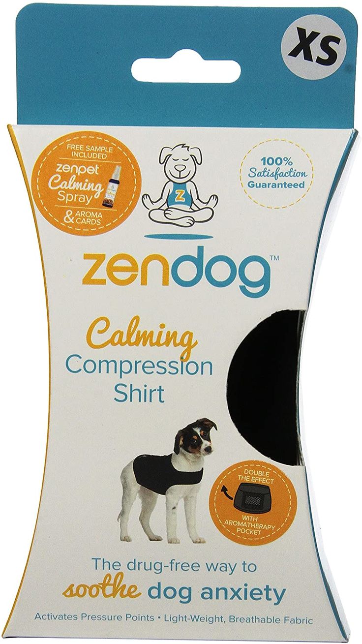 ZenDog Calming Compression Shirt with Shed Control XS PET TOPIA