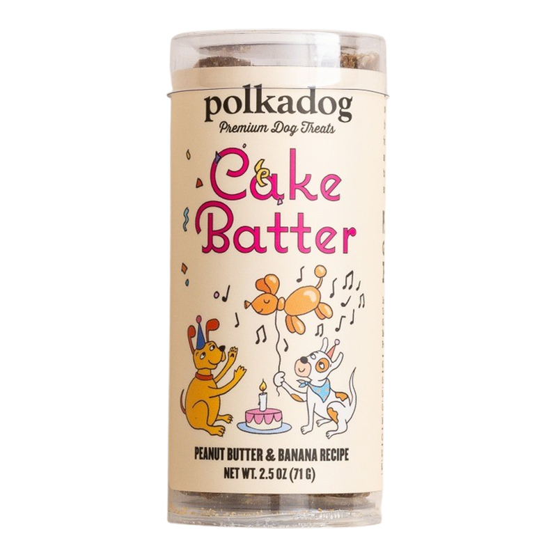 Dog cake batter clearance
