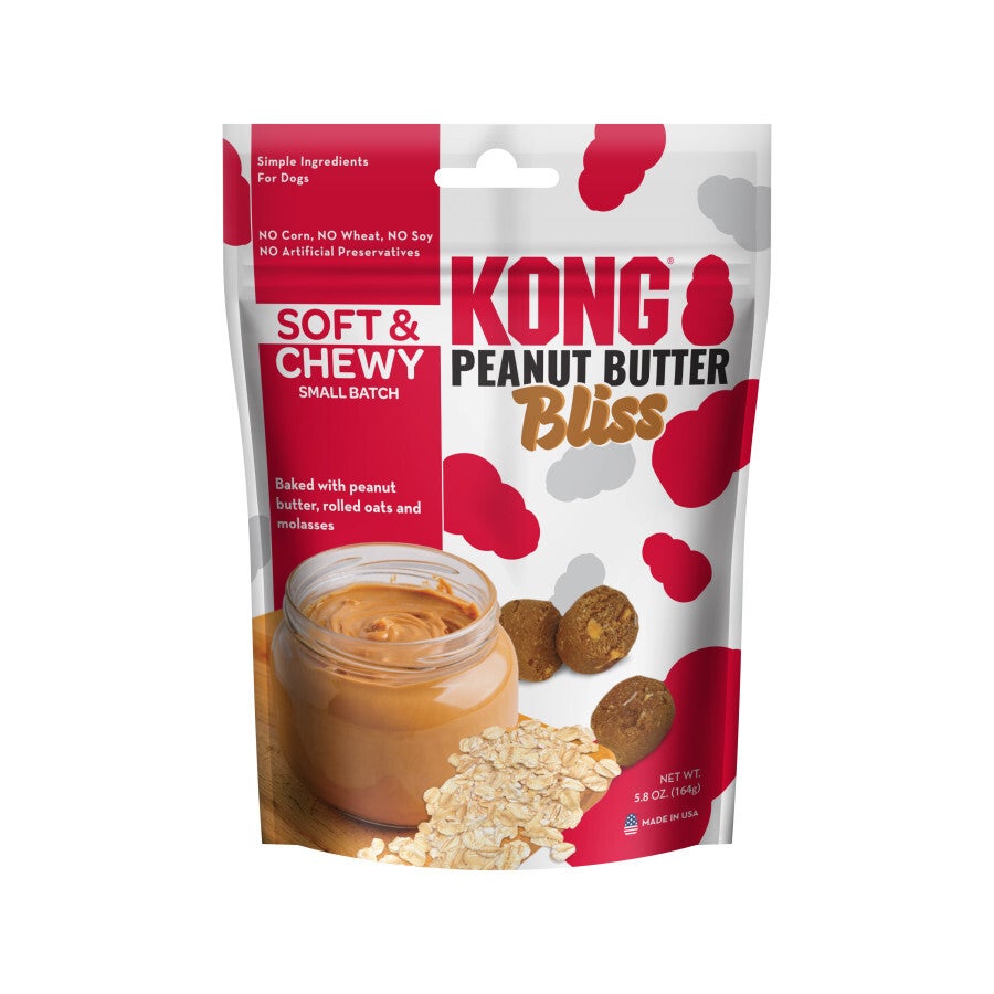 KONG Peanut Butter Bliss Soft and Chewy Dog Treats PET TOPIA