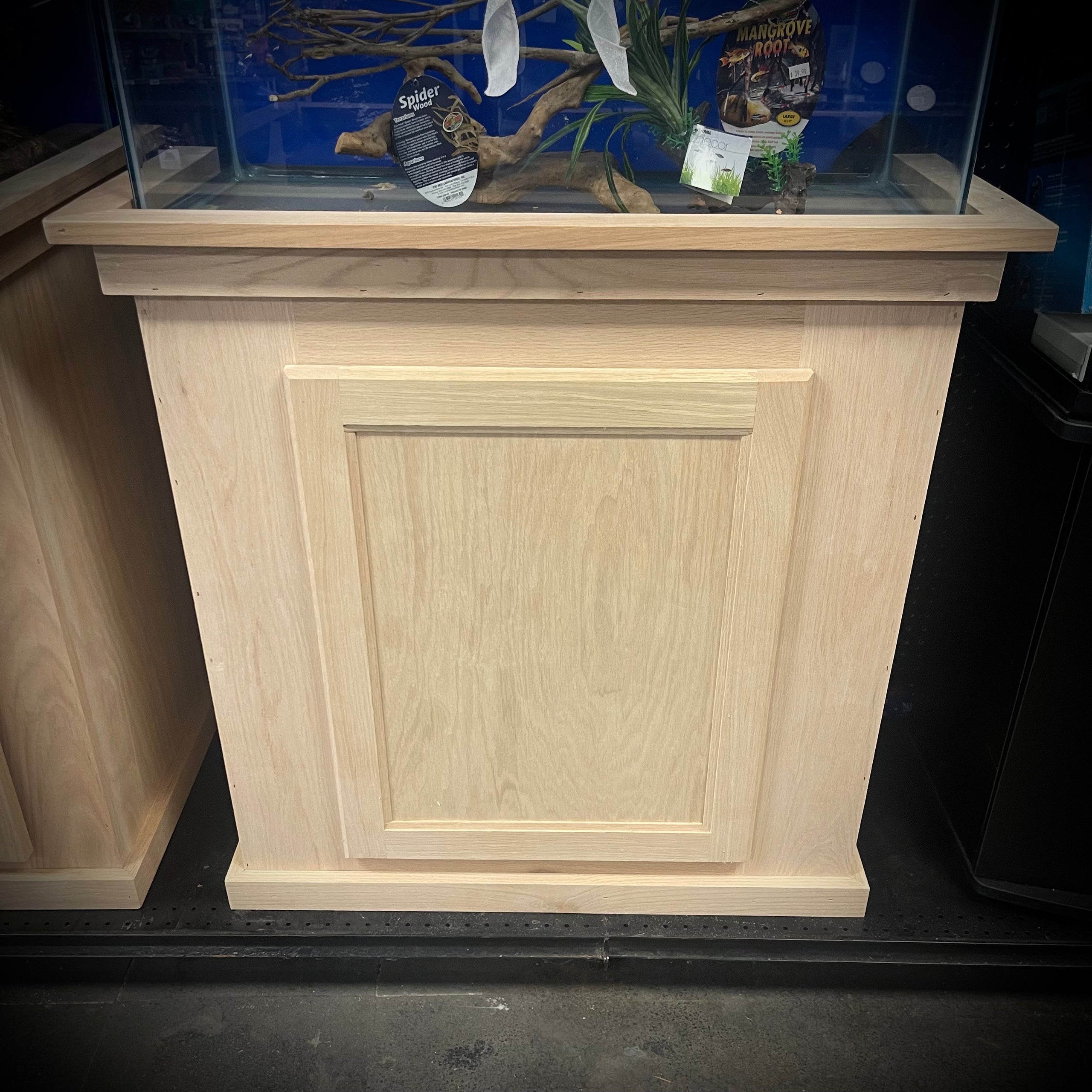 Oak aquarium stand store