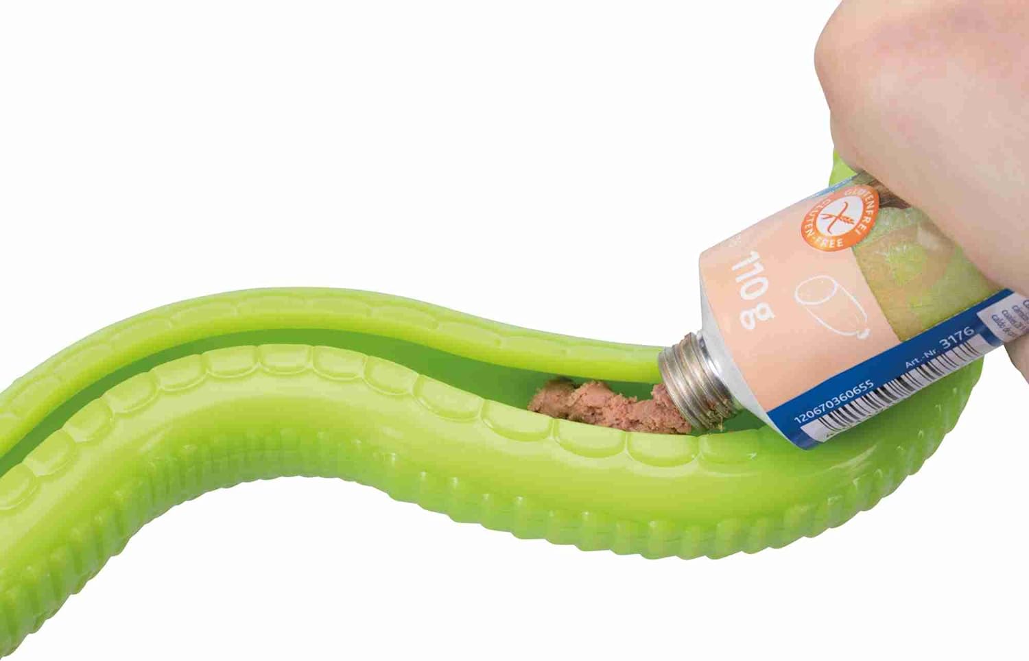 Trixie Snack Snake for Dogs Rubber Toy Snake Treat Dispenser 16.5 PET TOPIA