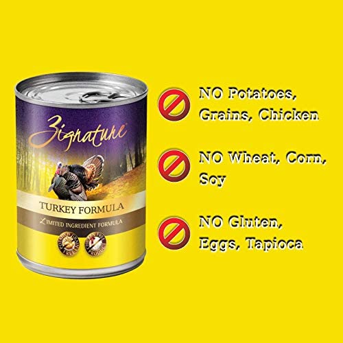 Zignature turkey store dog food