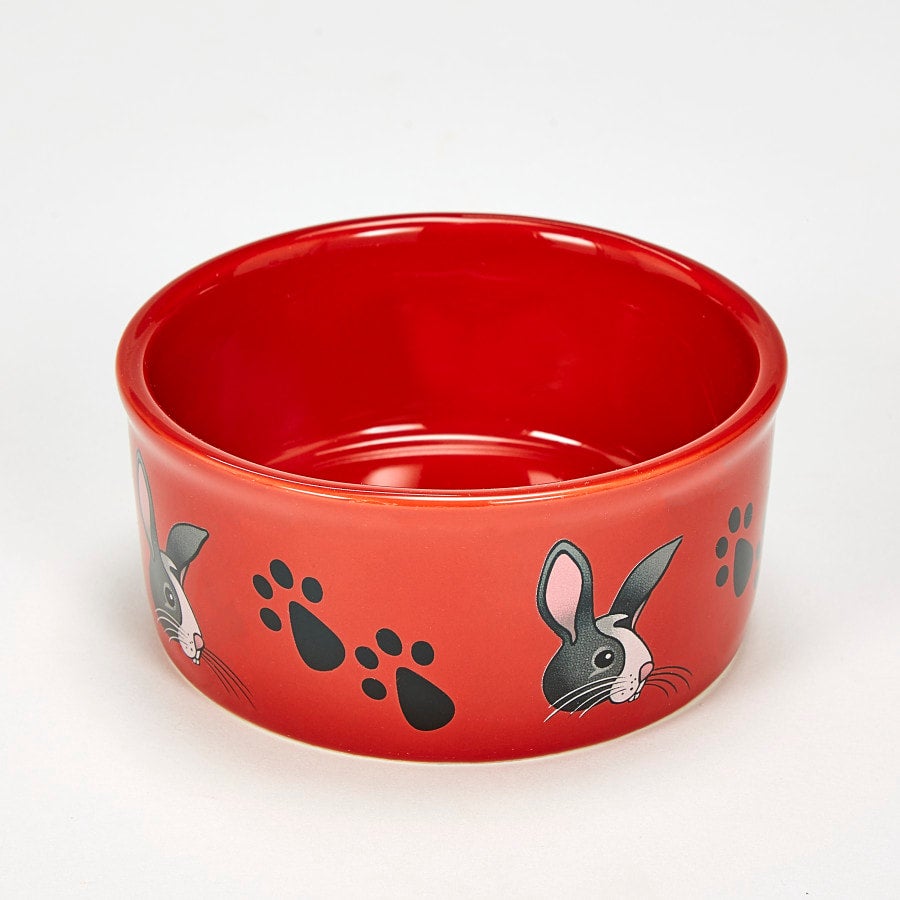 Kaytee Bunny Paw Print PetWare Bowl PET TOPIA