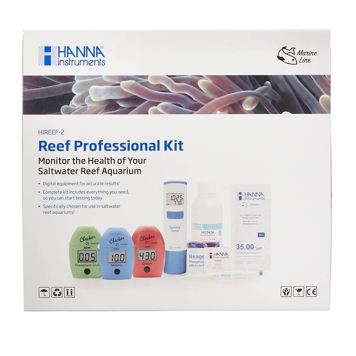Hanna Instruments Professional Reef Test Kit PET TOPIA